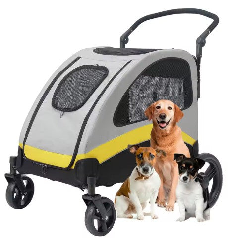 Dog Stroller Ultra-large 4 Wheels
