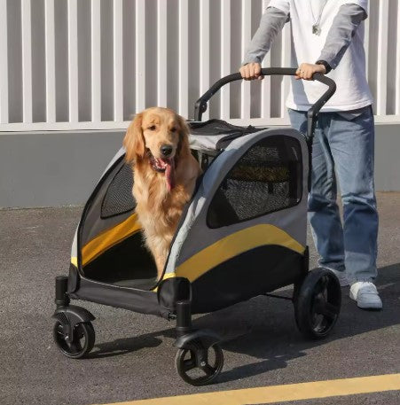 Dog Stroller Ultra-large 4 Wheels