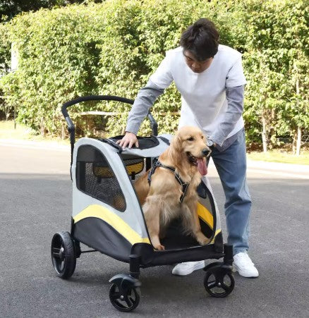 Dog Stroller Ultra-large 4 Wheels